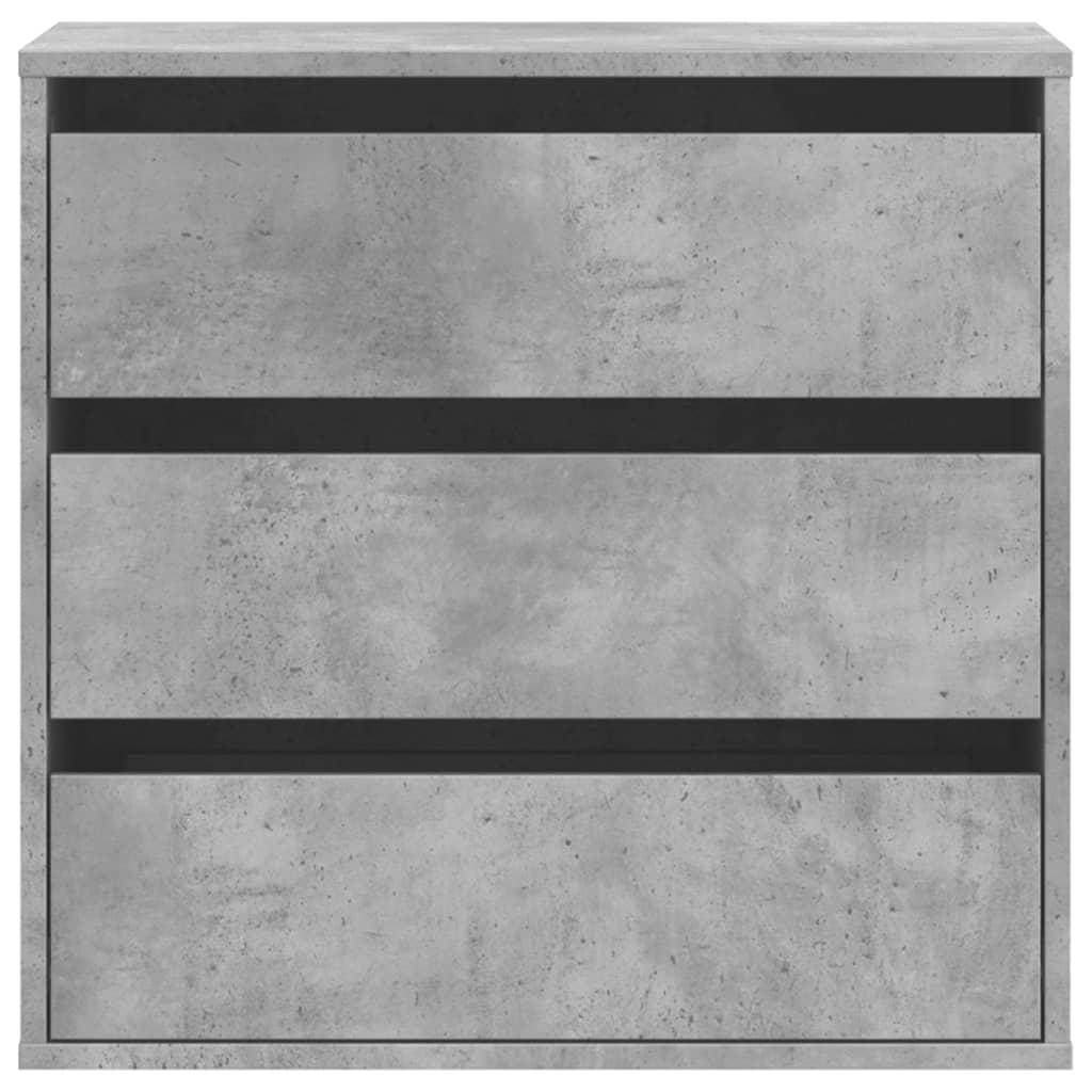 Corner Chest of Drawers Concrete Grey 60x41x58 cm Engineered Wood