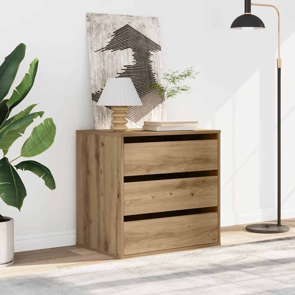 Corner Chest of Drawers Artisian Oak 60x41x58 cm Engineered Wood