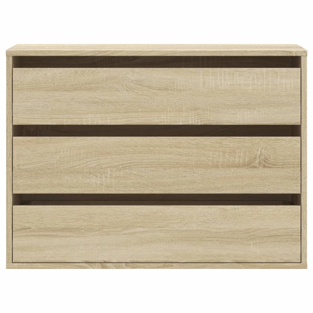 Corner Chest of Drawers Sonoma Oak 80x41x58 cm Engineered Wood
