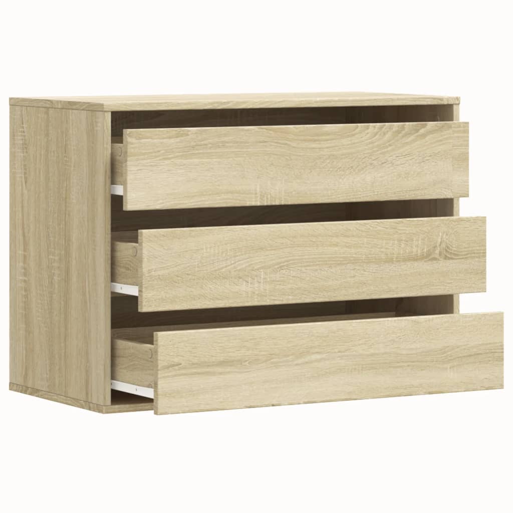 Corner Chest of Drawers Sonoma Oak 80x41x58 cm Engineered Wood