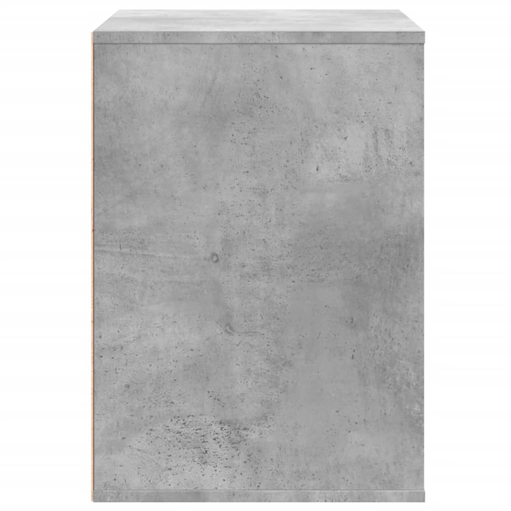 Corner Chest of Drawers Concrete Grey 80x41x58 cm Engineered Wood