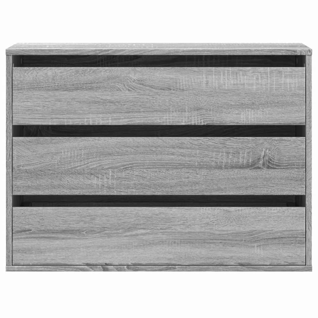 Corner Chest of Drawers Grey Sonoma 80x41x58 cm Engineered Wood