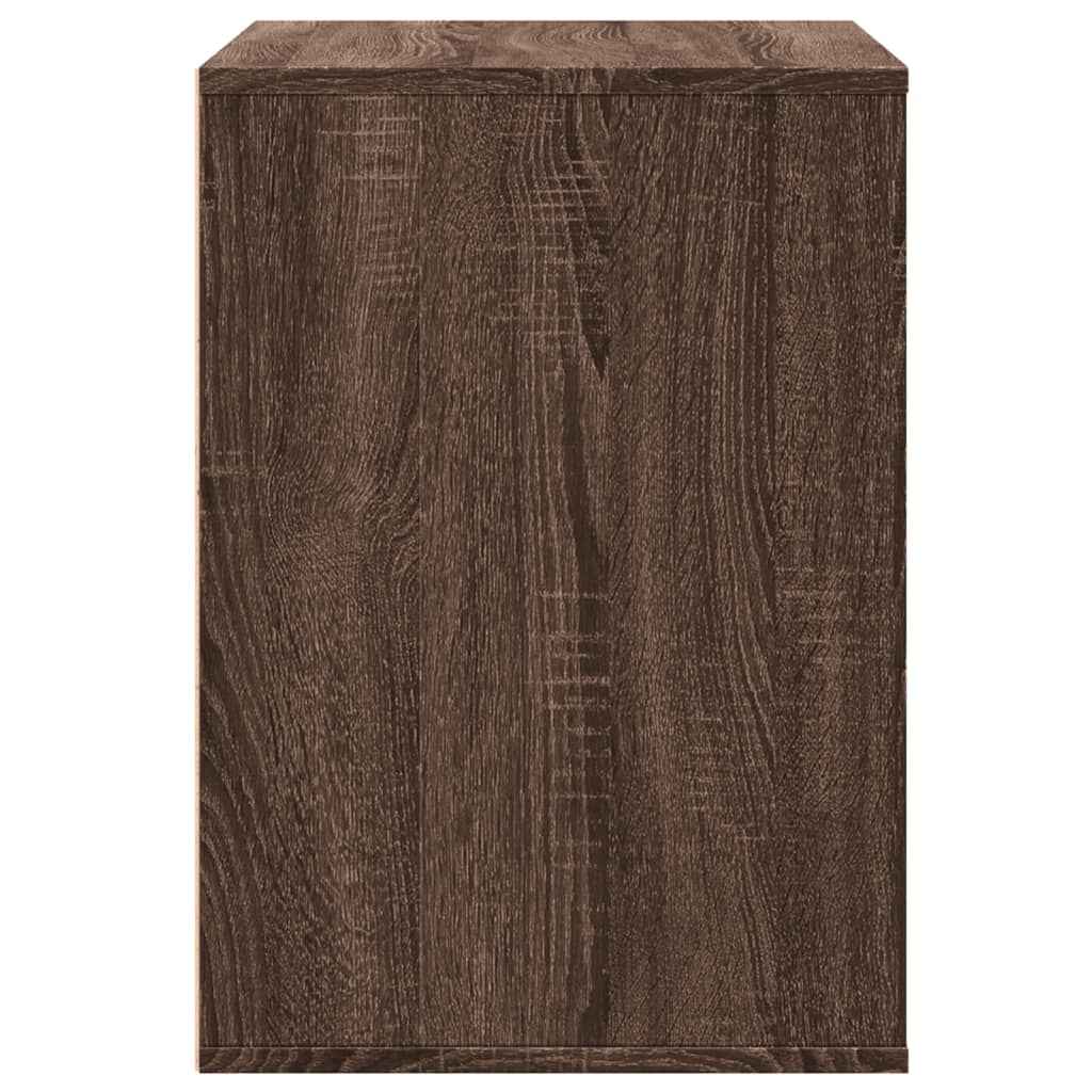 Corner Chest of Drawers Brown Oak 80x41x58 cm Engineered Wood