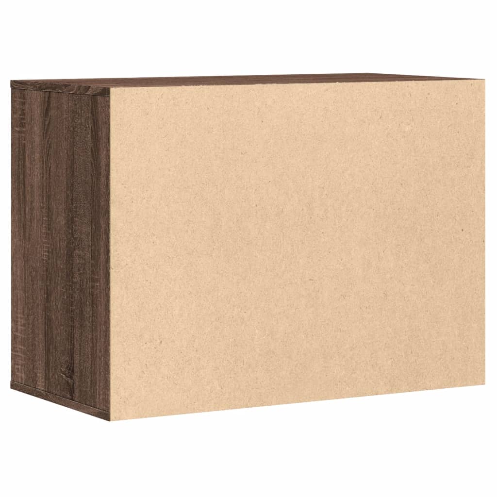 Corner Chest of Drawers Brown Oak 80x41x58 cm Engineered Wood