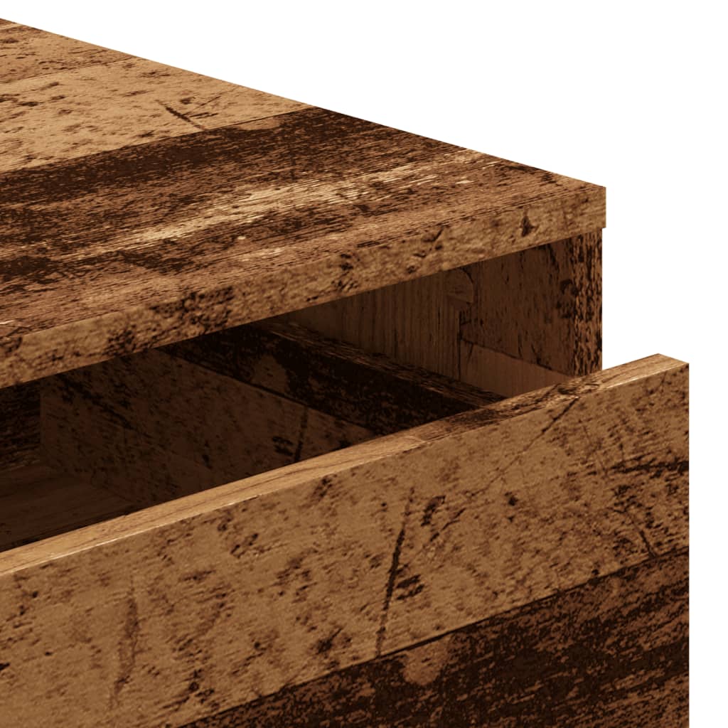 Corner Chest of Drawers Old Wood 80x41x58 cm Engineered Wood