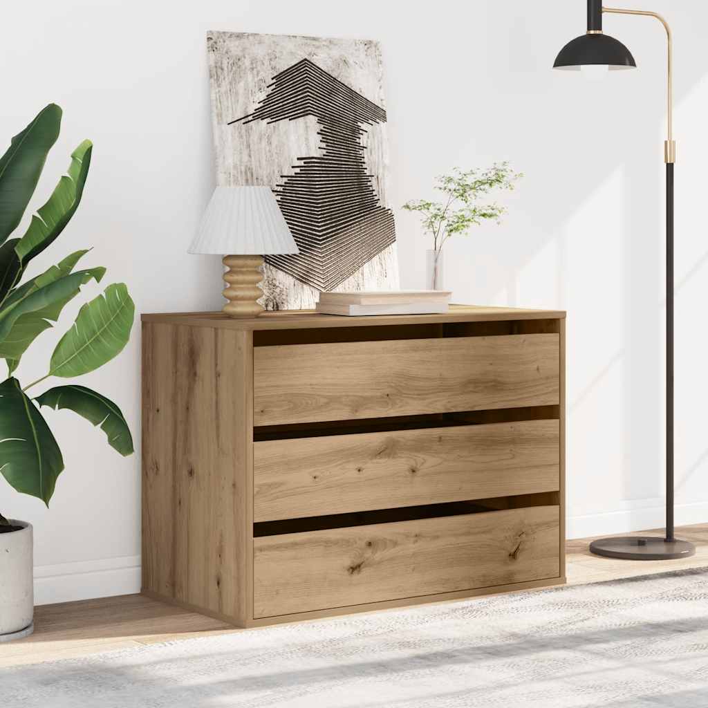 Corner Chest of Drawers Artisian Oak 80x41x58 cm Engineered Wood