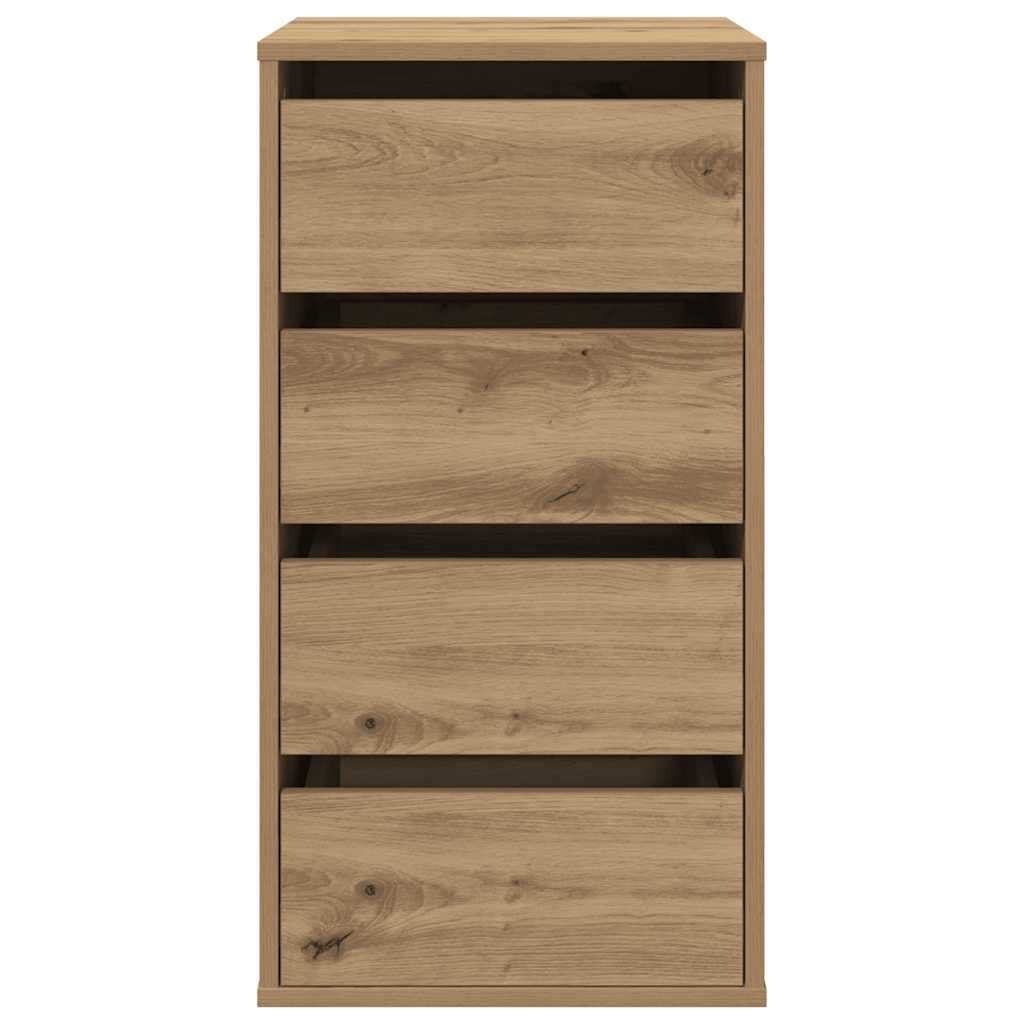 Corner Chest of Drawers Artisian Oak 40x41x76 cm Engineered Wood