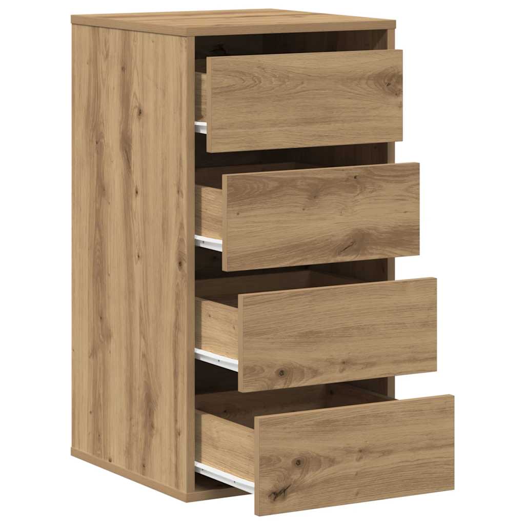 Corner Chest of Drawers Artisian Oak 40x41x76 cm Engineered Wood