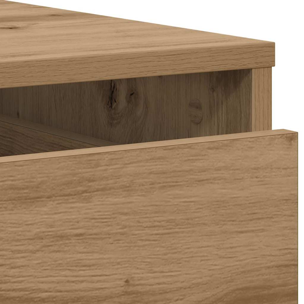 Corner Chest of Drawers Artisian Oak 40x41x76 cm Engineered Wood