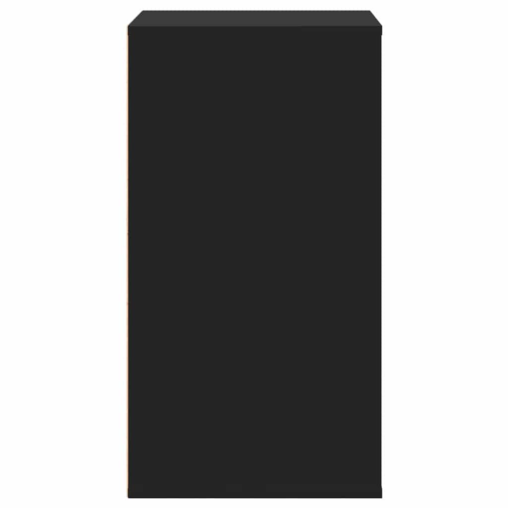 Corner Chest of Drawers Black 60x41x76 cm Engineered Wood