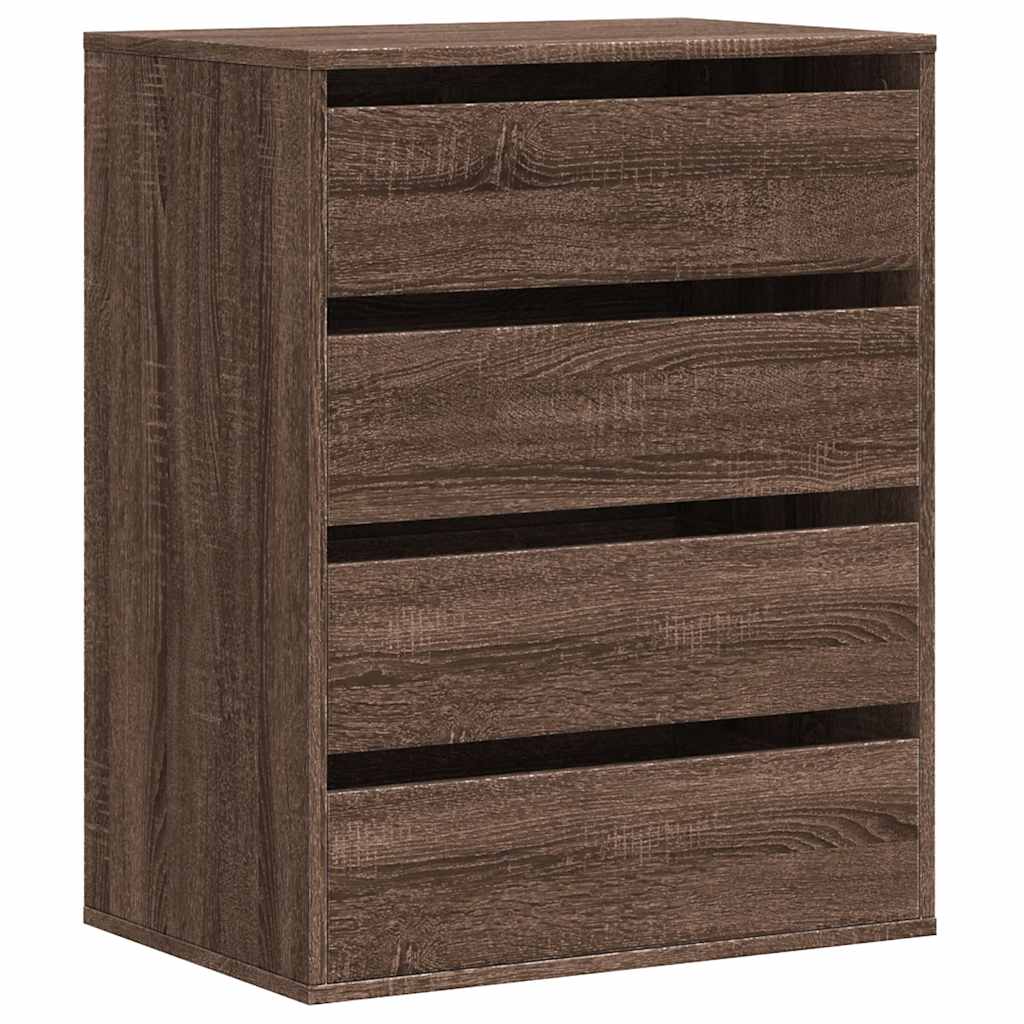Corner Chest of Drawers Brown Oak 60x41x76 cm Engineered Wood