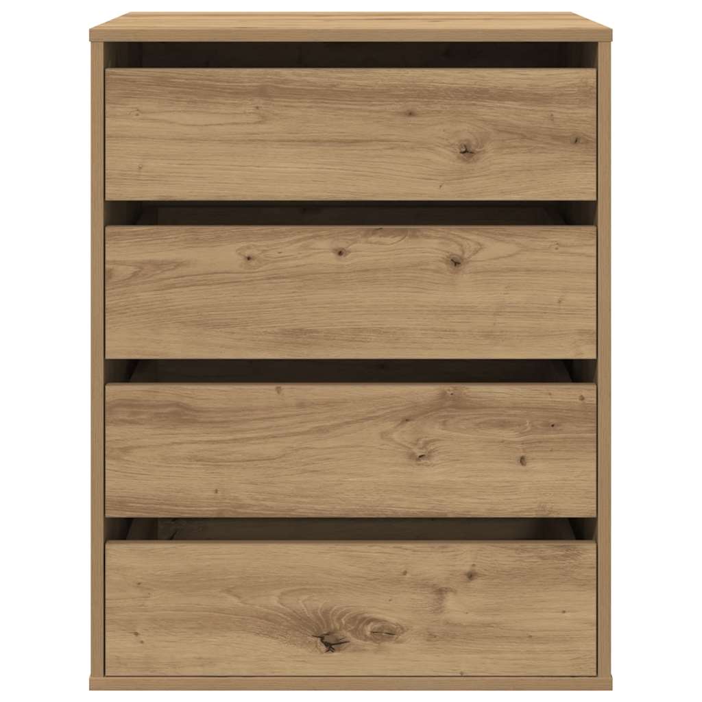 Corner Chest of Drawers Artisian Oak 60x41x76 cm Engineered Wood