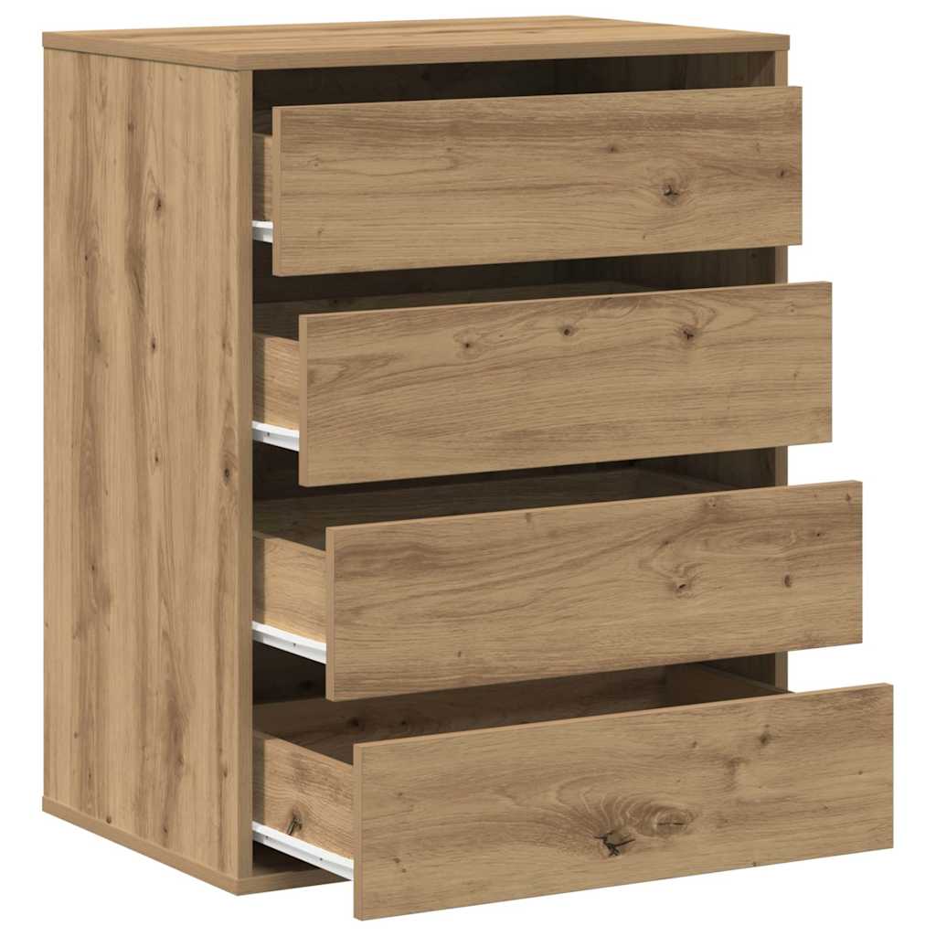 Corner Chest of Drawers Artisian Oak 60x41x76 cm Engineered Wood
