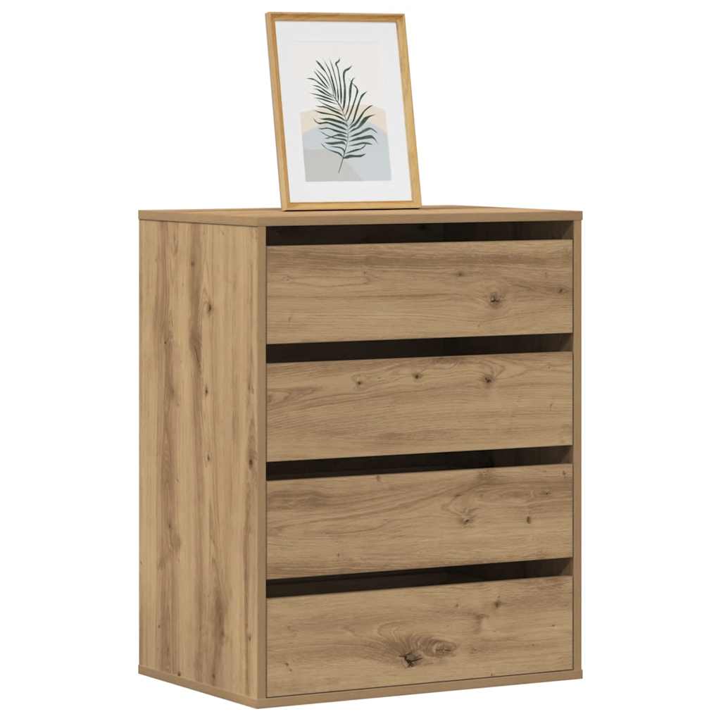 Corner Chest of Drawers Artisian Oak 60x41x76 cm Engineered Wood