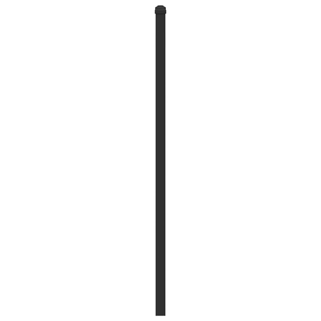 Headboard Brown Oak 190 cm Engineered Wood and Steel