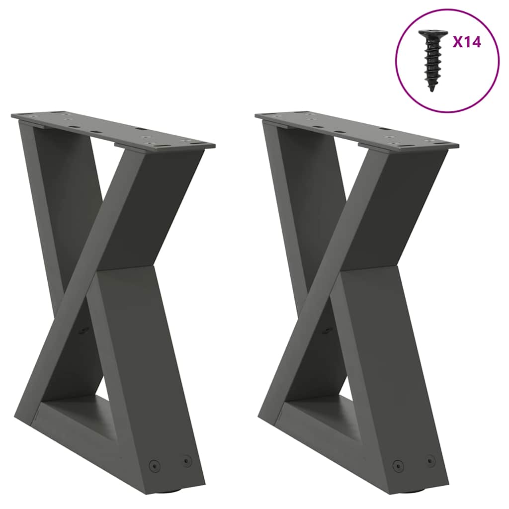 Coffee Table Legs 2 Pcs Steel