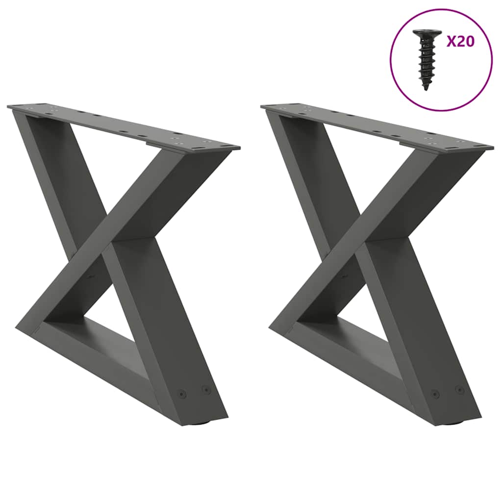 Coffee Table Legs 2 Pcs Steel