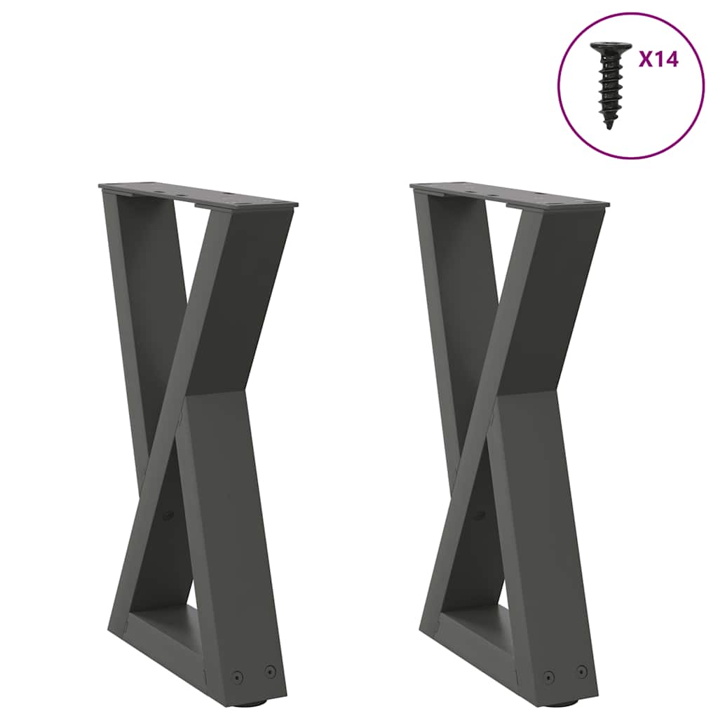Coffee Table Legs 2 Pcs Steel