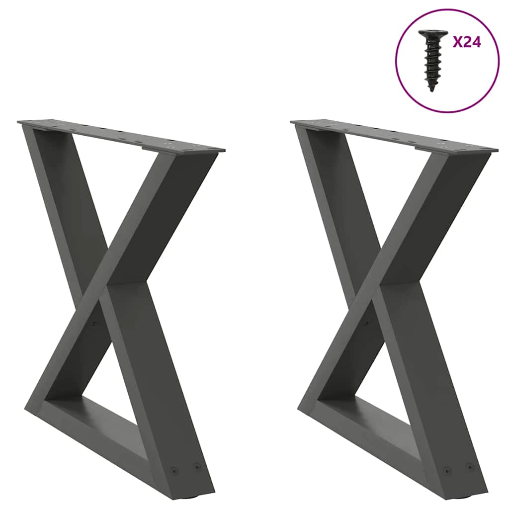 Coffee Table Legs 2 Pcs Steel