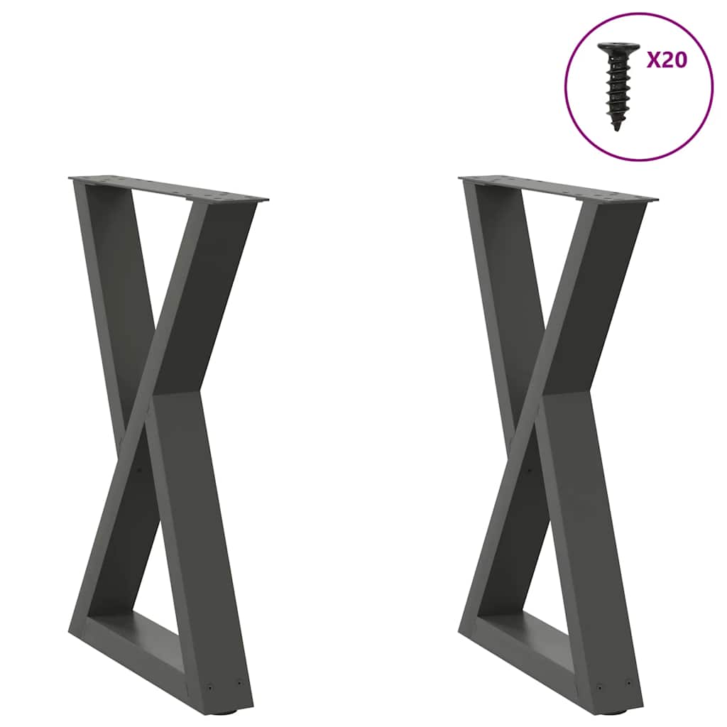 Coffee Table Legs 2 Pcs Steel