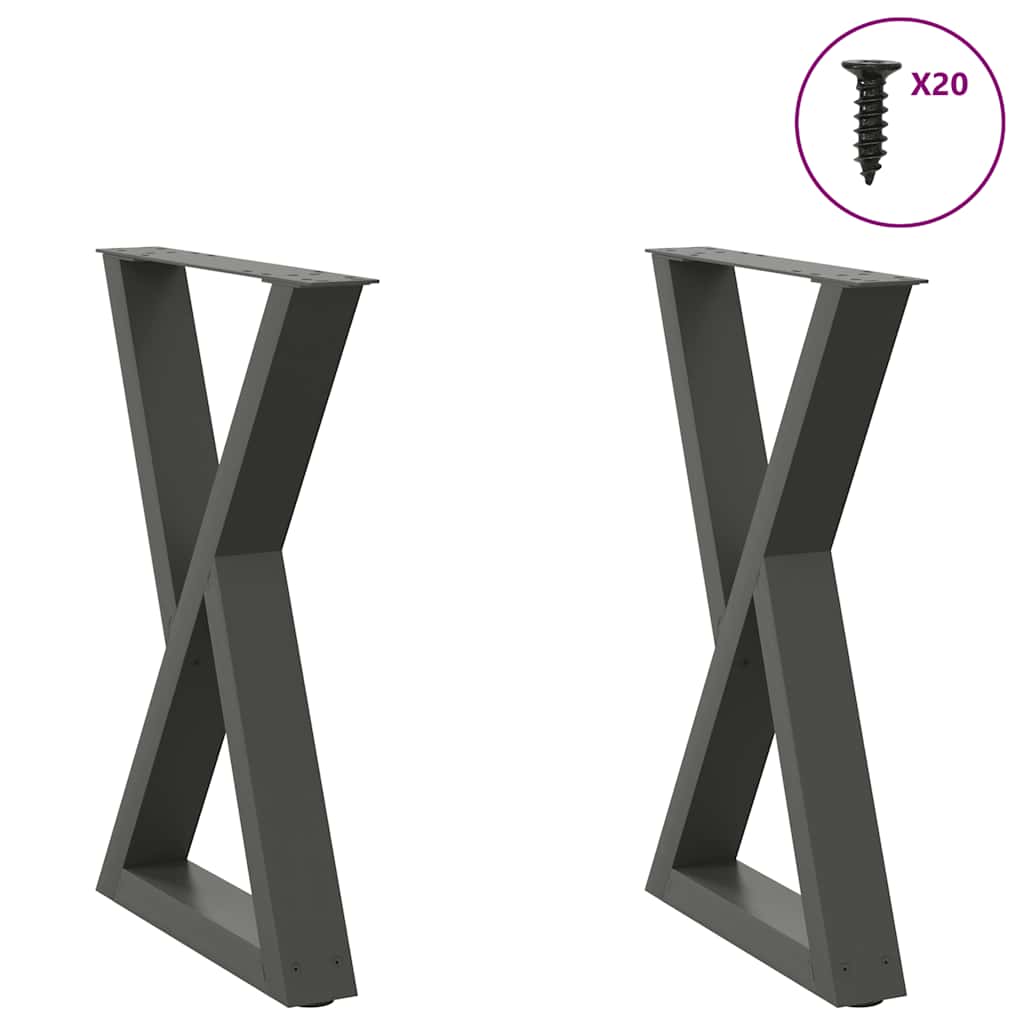 Coffee Table Legs 2 Pcs Steel