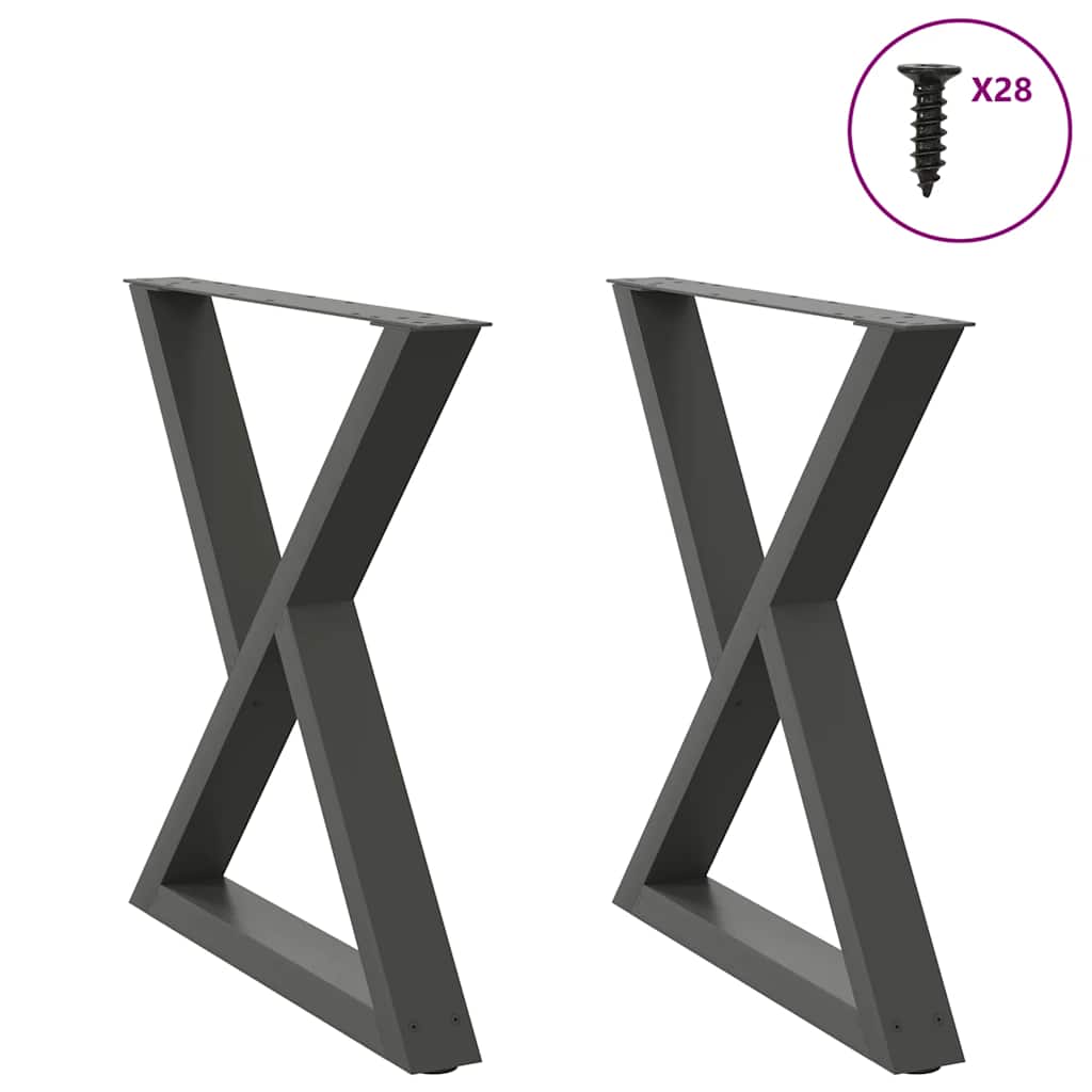 Coffee Table Legs 2 Pcs Steel