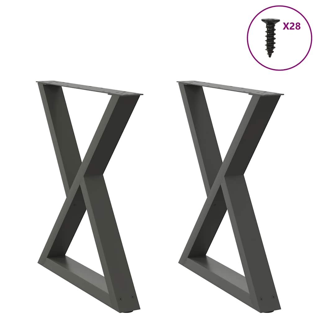 Coffee Table Legs 2 Pcs Steel