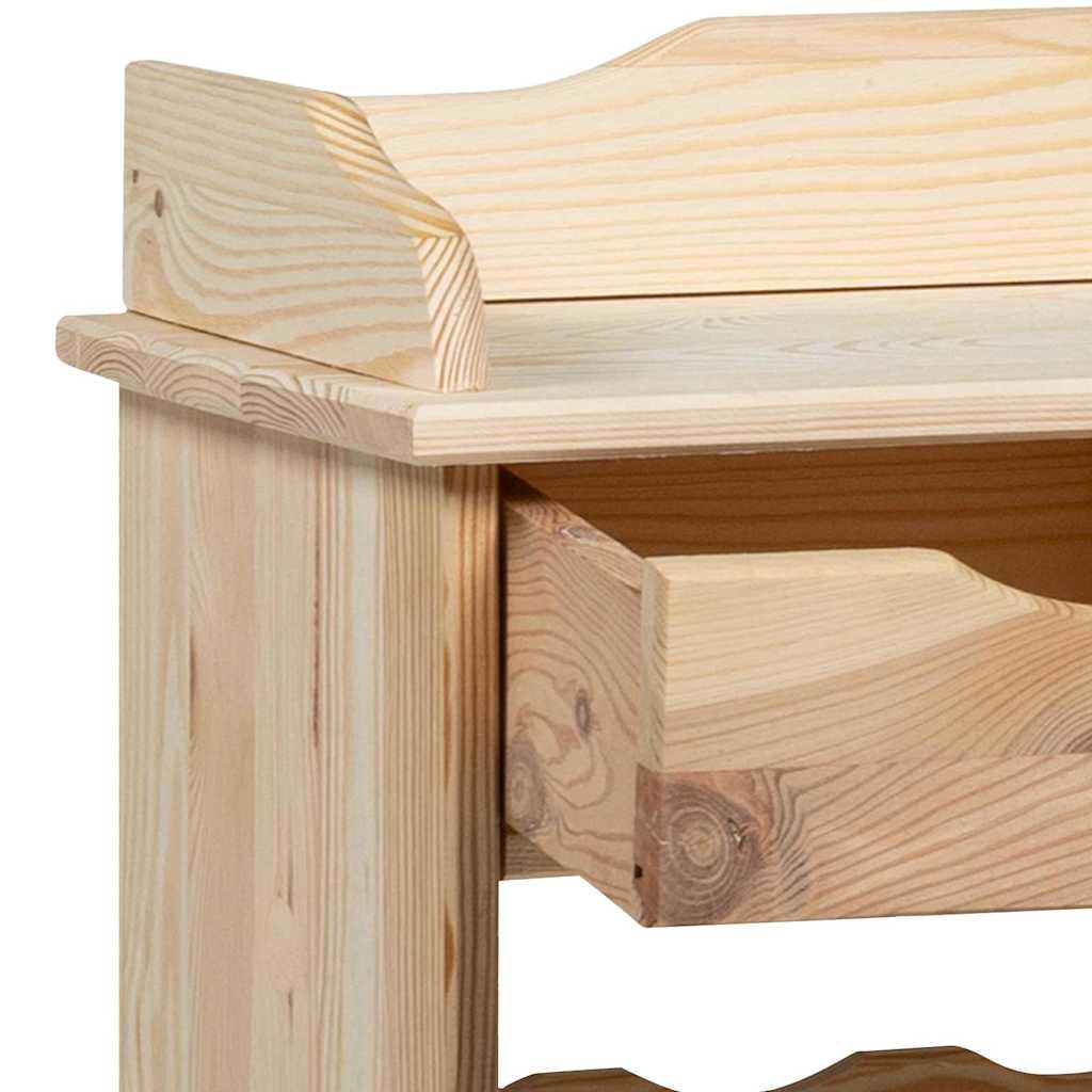 Wine Rack Brown 90 x 60 x 30 cm Solid pine wood