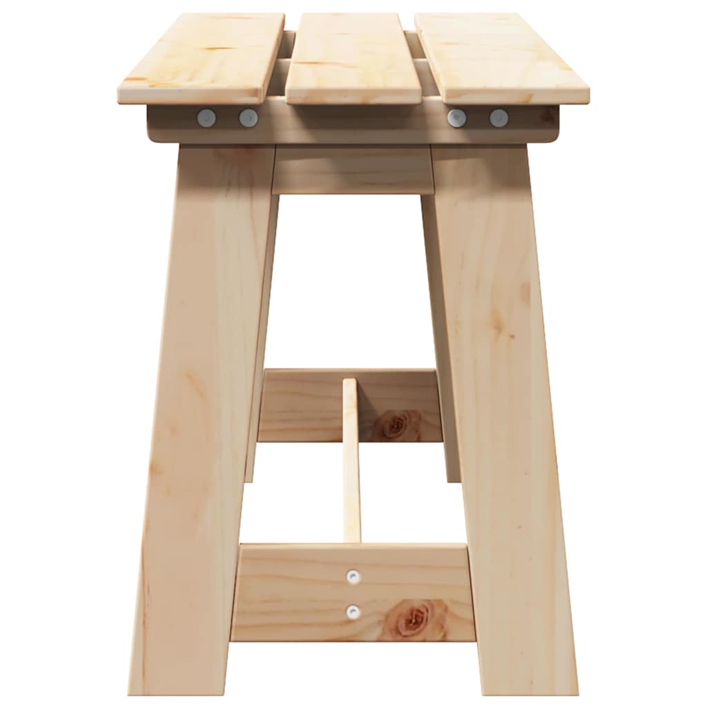 Outdoor Bench Brown 119 x 35 x 47cm Solid pine wood