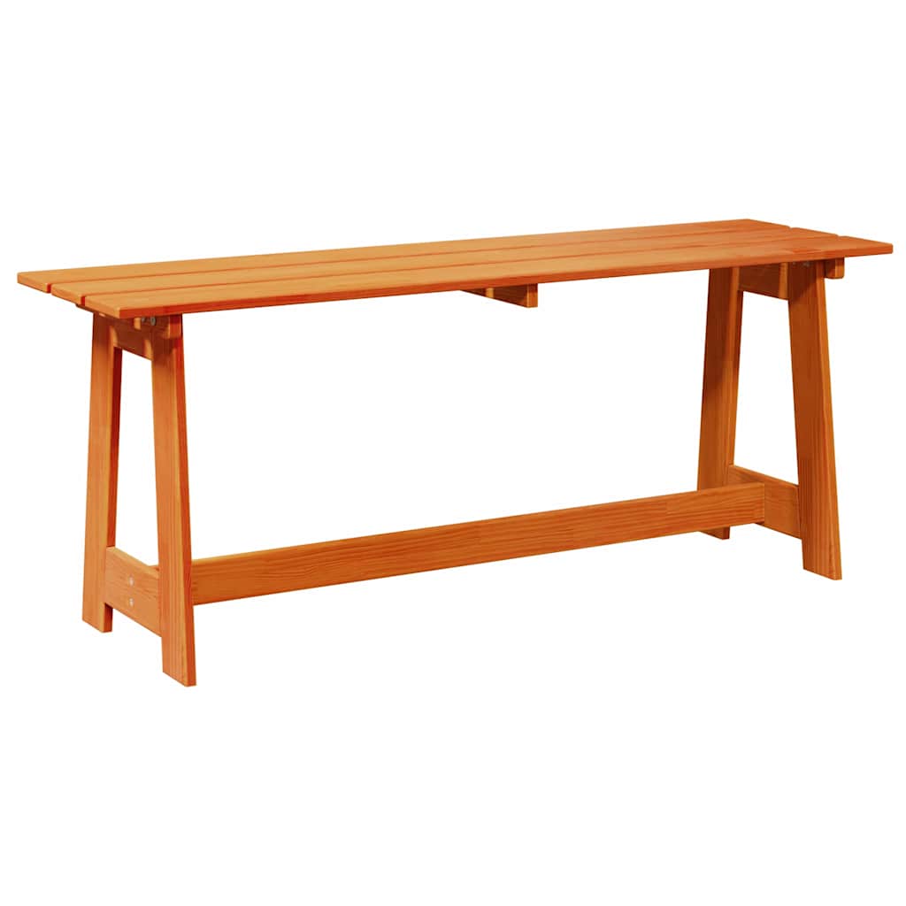 Outdoor Bench Brown 119 x 35 x 47cm Solid pine wood