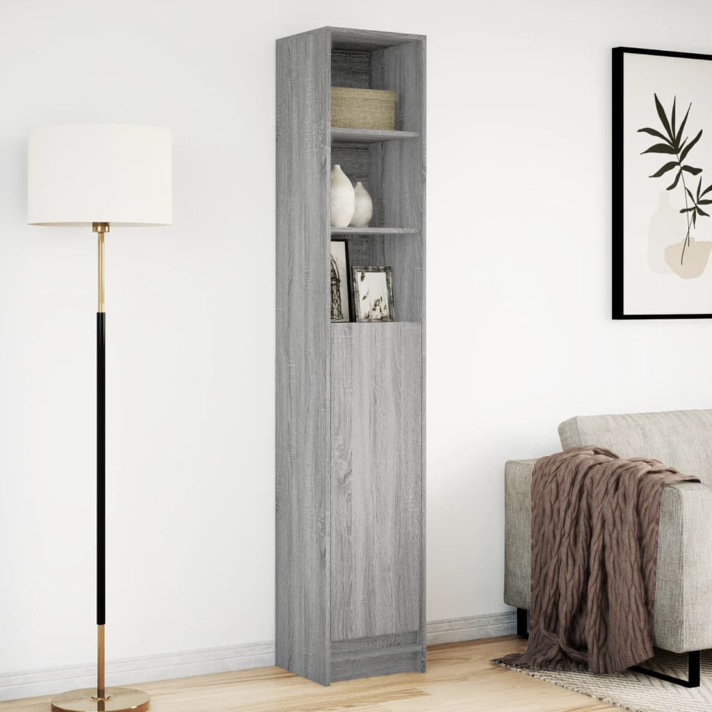 Sideboard with LED Grey Sonoma 36x32.5x200 cm Engineered Wood