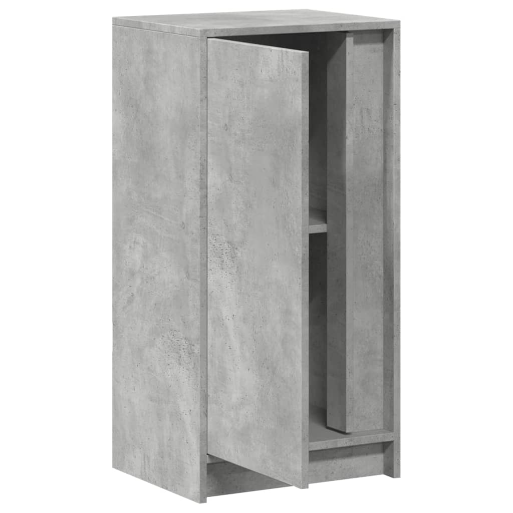 Sideboard with LED Concrete Grey 42.5x34x85 cm Engineered Wood