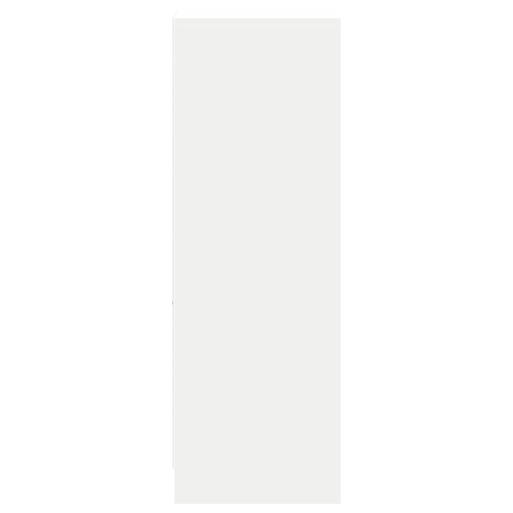 Sideboard with LED White 38x34x100 cm Engineered Wood