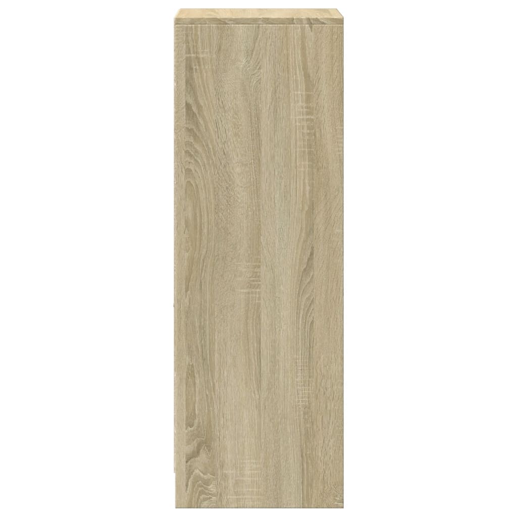 Sideboard with LED Sonoma Oak 38x34x100 cm Engineered Wood