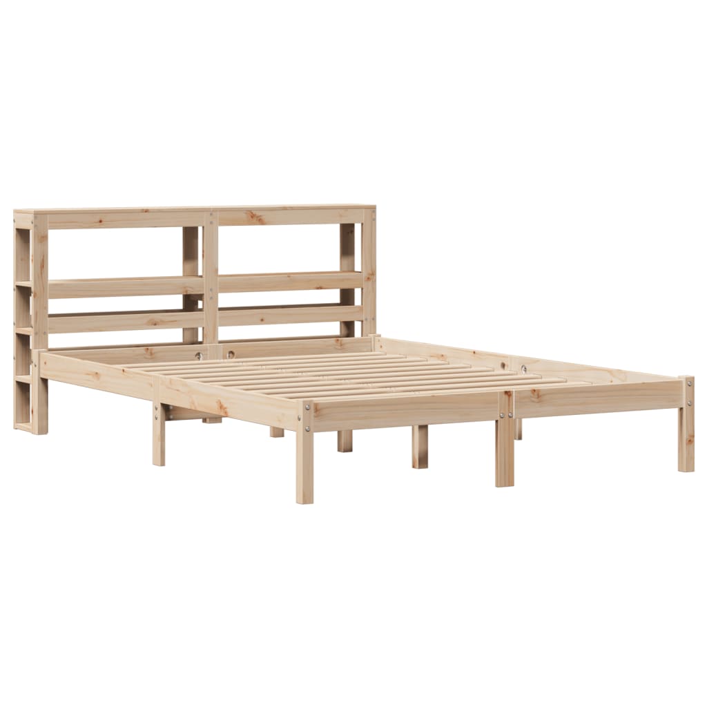 Bed Frame without Mattress 120x190 cm Small Double Solid Wood Pine