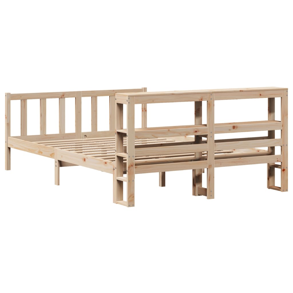 Bed Frame without Mattress 120x190 cm Small Double Solid Wood Pine