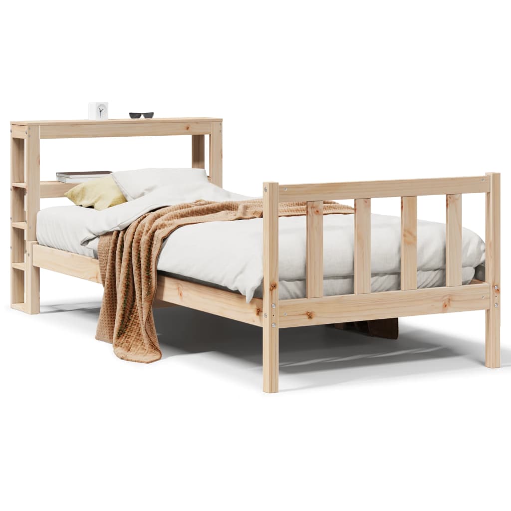 Bed Frame without Mattress 100x200 cm Solid Wood Pine