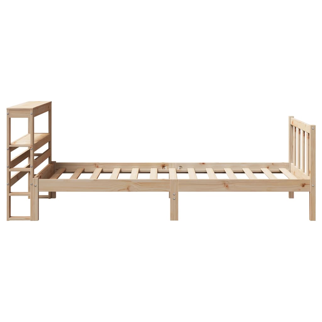 Bed Frame without Mattress 100x200 cm Solid Wood Pine