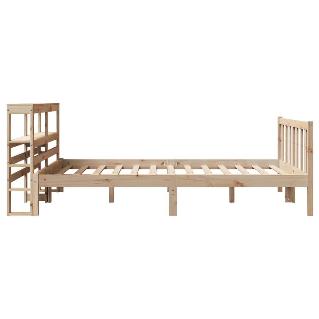 Bed Frame without Mattress 160x200 cm Solid Wood Pine
