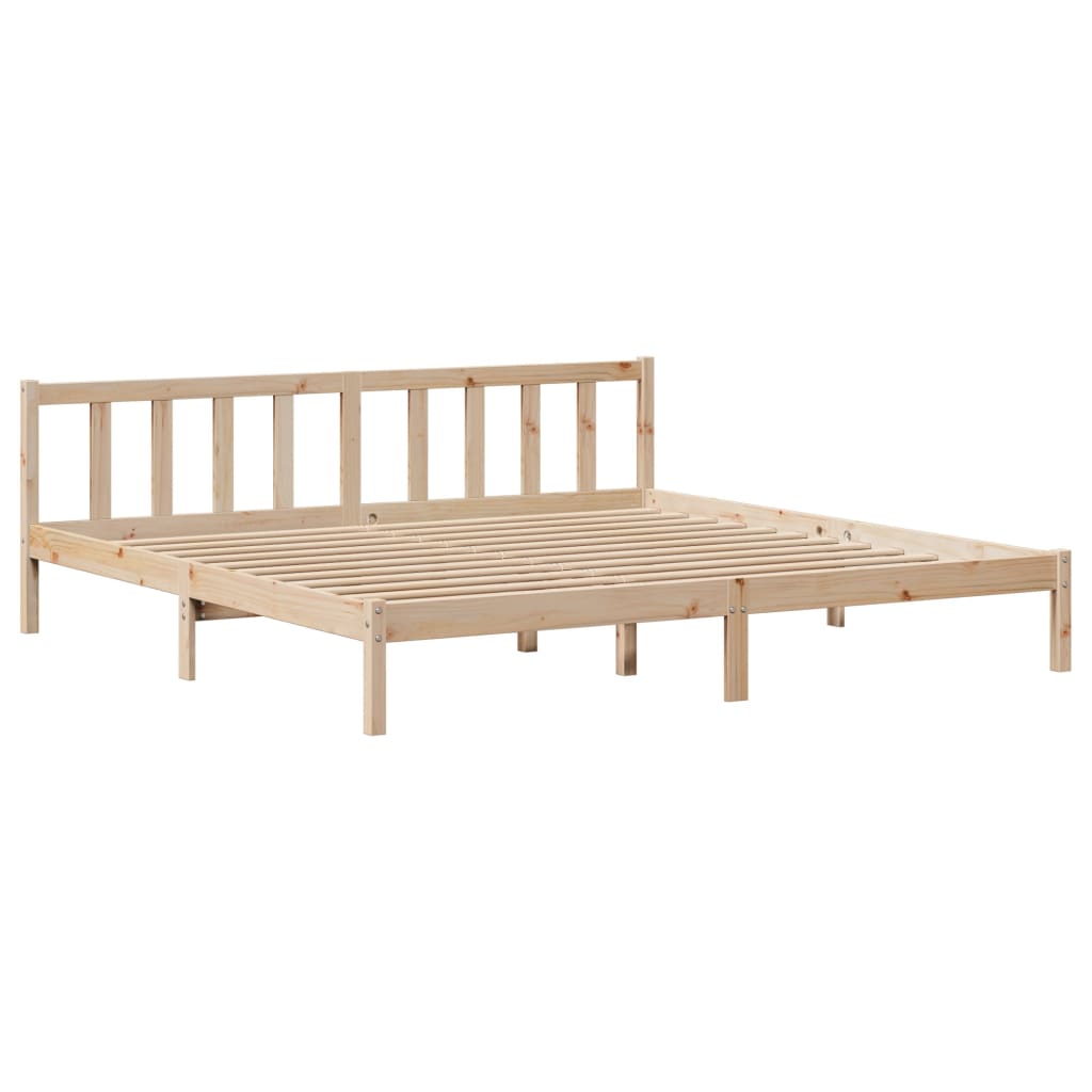 Bed Frame without Mattress 180x200 cm Super King Solid Wood Pine