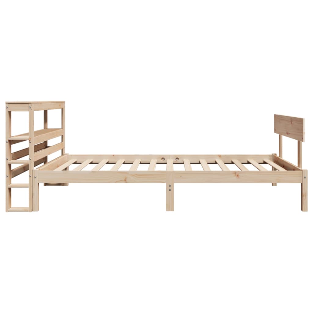 Bed Frame without Mattress 90x200 cm Solid Wood Pine