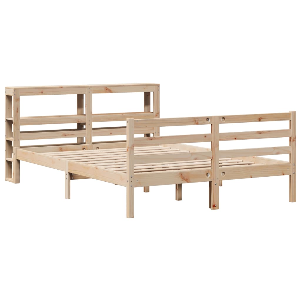 Bed Frame without Mattress 120x190 cm Small Double Solid Wood Pine