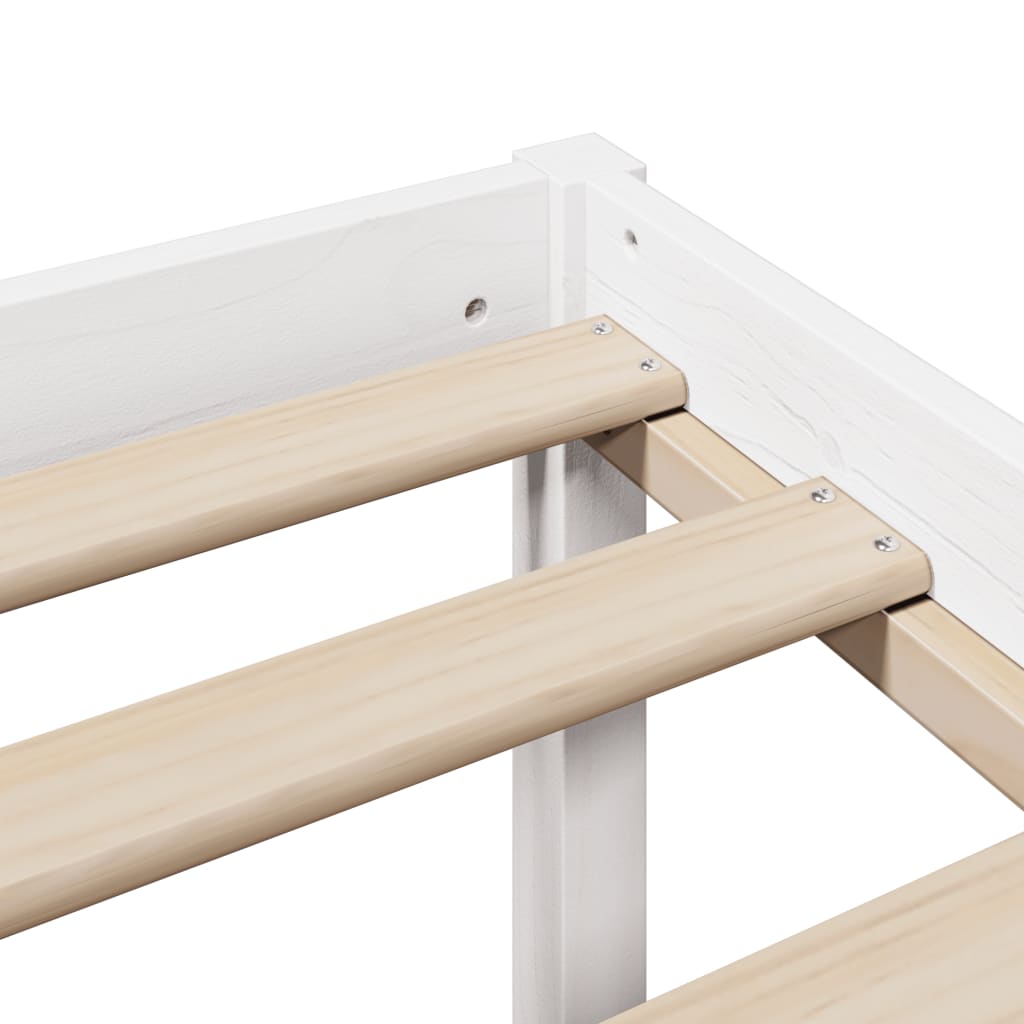 Senior Bed with Headboard without Mattress White 150x200 cm King Size