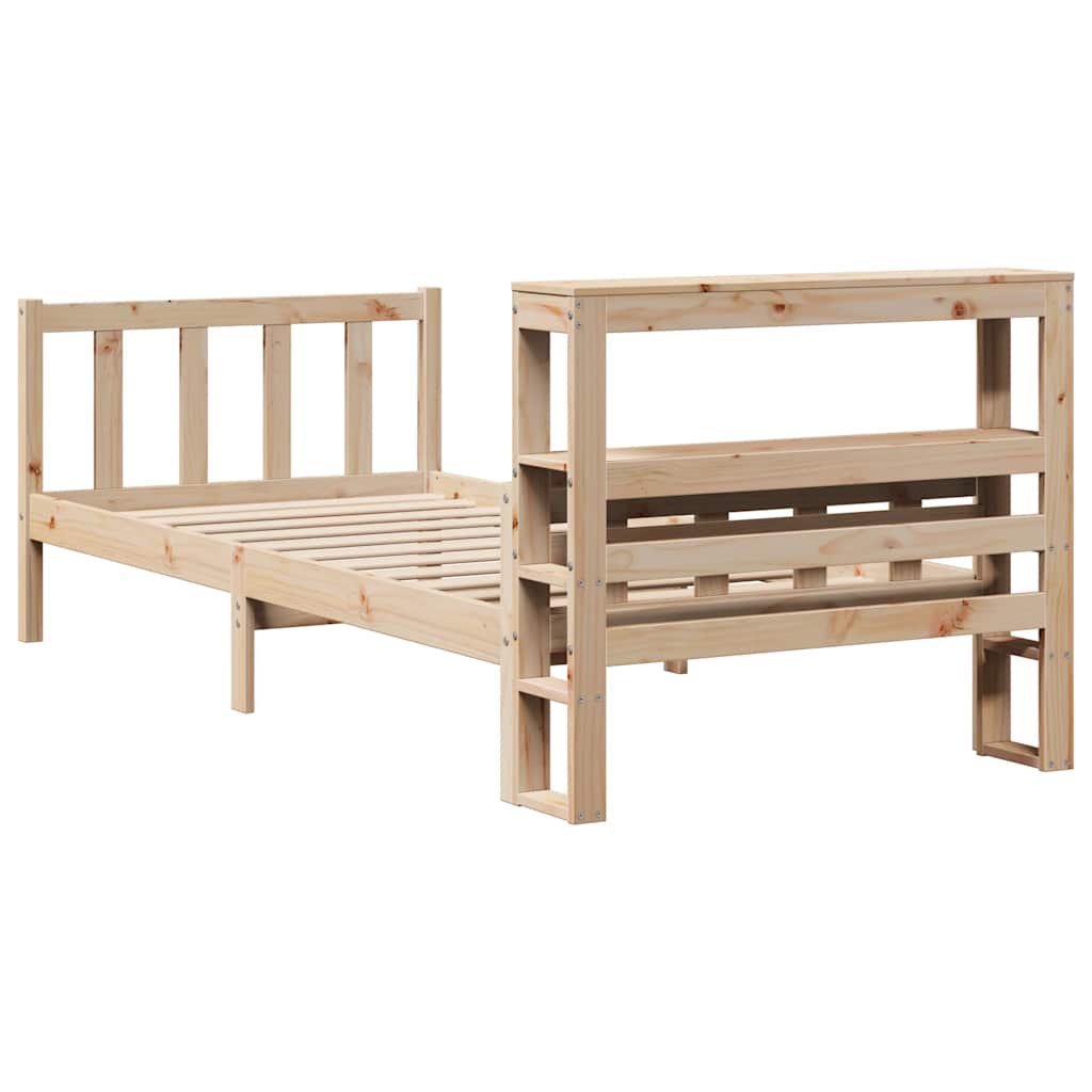 Bed Frame without Mattress 90x190 cm Single Solid Wood Pine