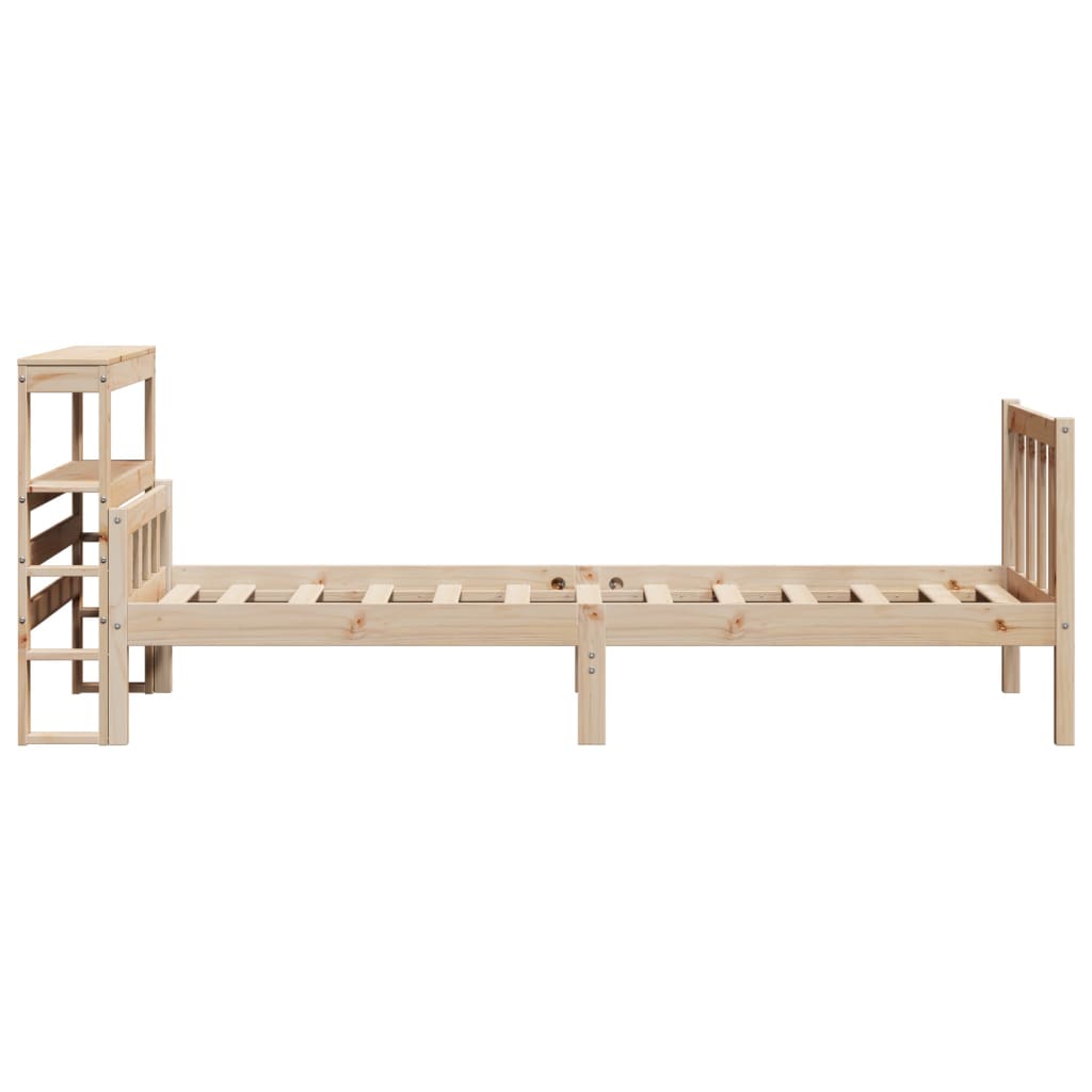 Bed Frame without Mattress 100x200 cm Solid Wood Pine
