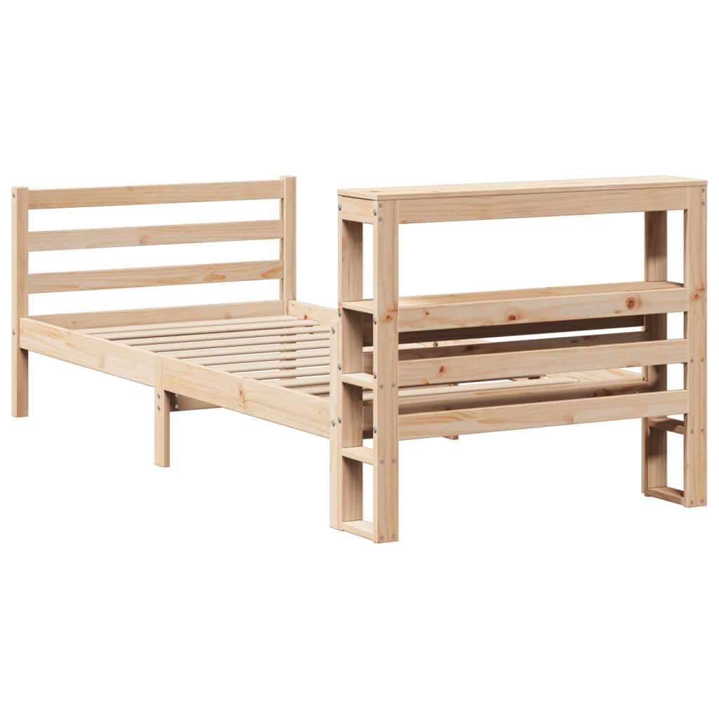 Bed Frame with Headboard without Mattress 90x200 cm