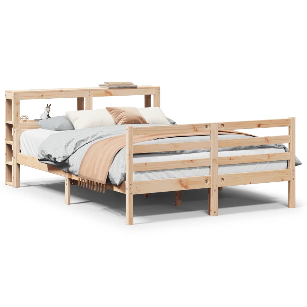 Bed Frame with Headboard without Mattress 140x200 cm