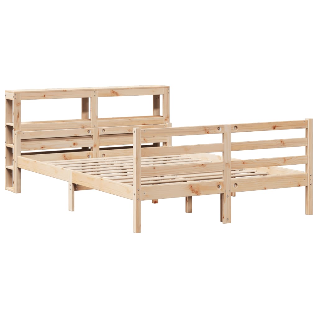 Bed Frame with Headboard without Mattress 140x200 cm