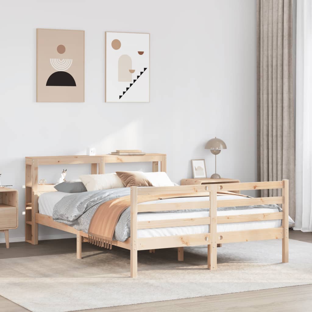 Bed Frame with Headboard without Mattress 140x200 cm