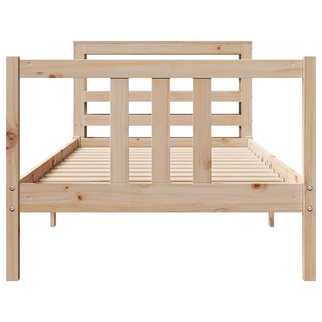 Bed Frame with Headboard without Mattress 90x190 cm Single